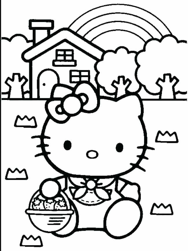 Hello Kitty Coloring Pages Free Printable Hello Kitty Popular 650x866 Hello Kitty Coloring Pages Free Printable Hello Kitty Popular