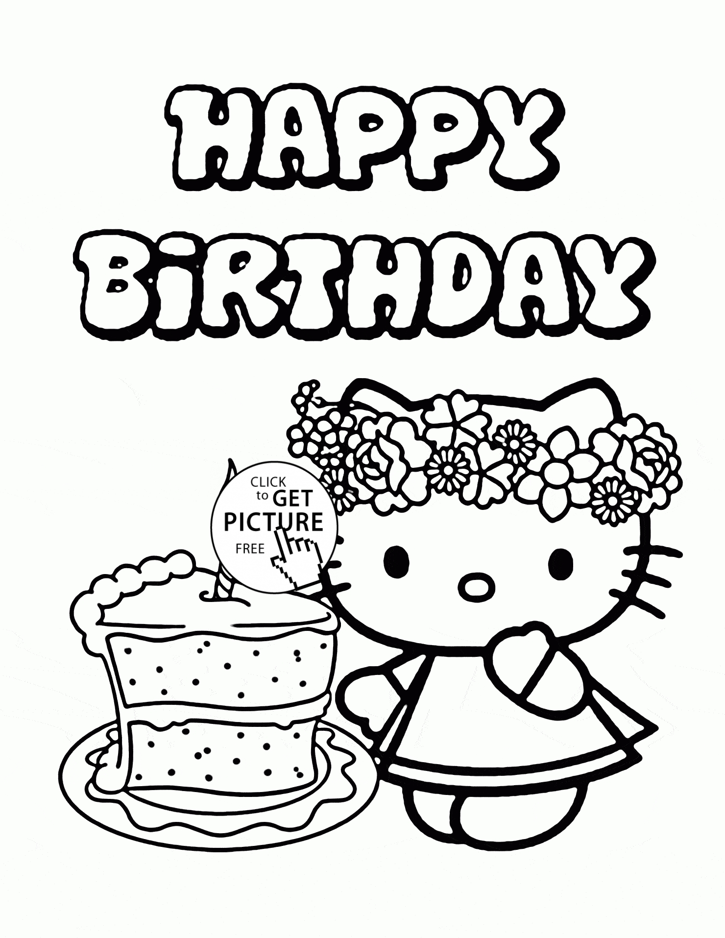 Hello Kitty Birthday Coloring Pages 79 With Hello Kitty Birthday 1480x1915 Hello Kitty Birthday Coloring Pages 79 With Hello Kitty Birthday