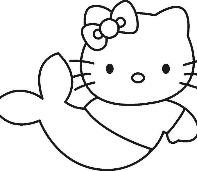 Simple Coloring Sheets Simple Hello Kitty Coloring Pagess 678x588 Simple Coloring Sheets Simple Hello Kitty Coloring Pagess