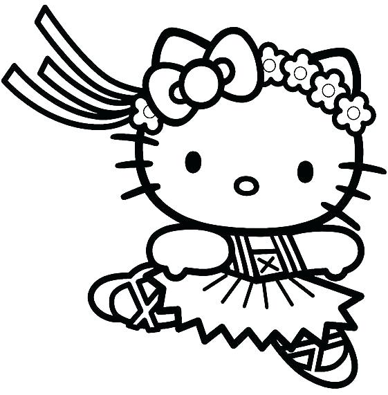 561x571 Kitty Color Pages Free Printable Coloring Pages Hello Kitty Color