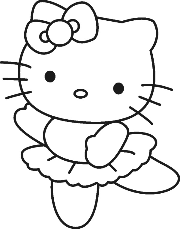 600x764 Top 30 Hello Kitty Coloring Pages To Print