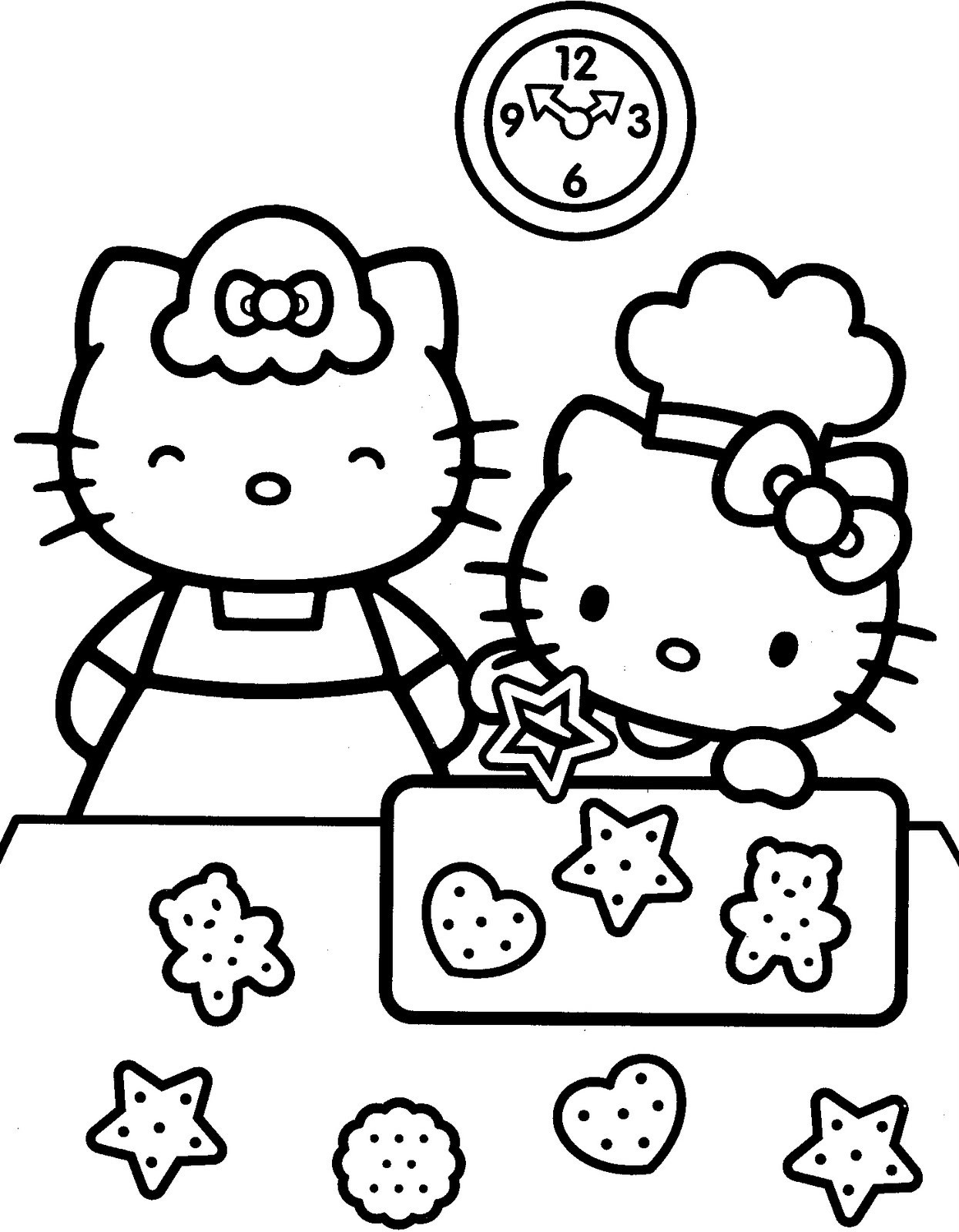 1245x1600 Good Hello Kitty Coloring Pages With Color Throughout Pdf Auto