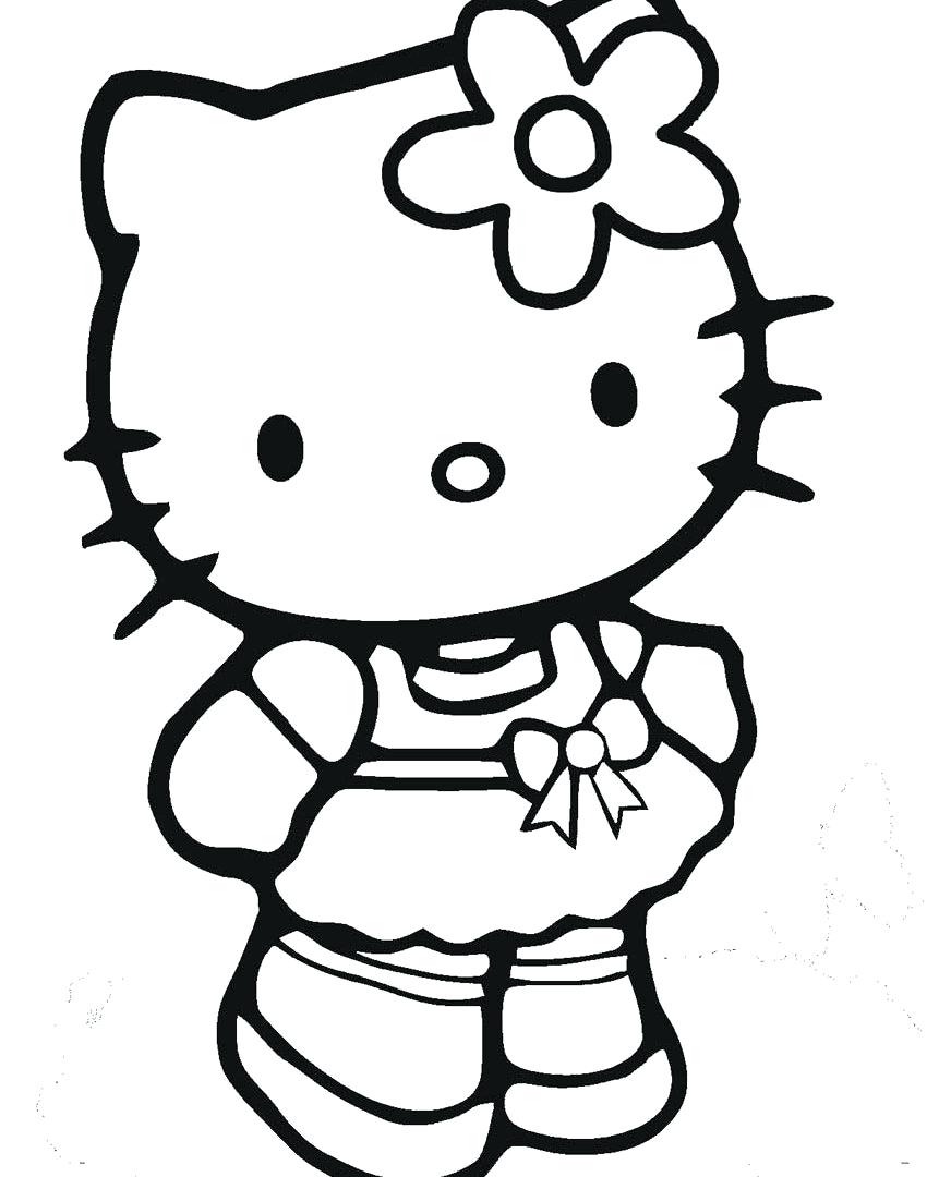 850x1080 Coloring Pages ~ Free Hello Kitty Coloring Pages For Kids Online