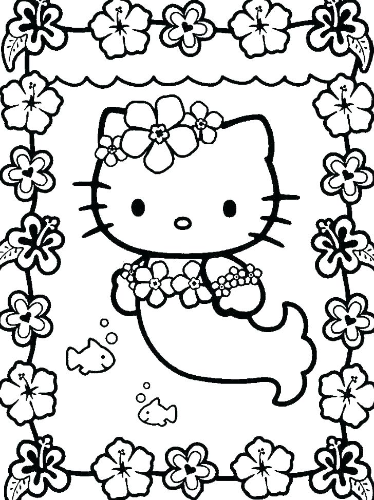 Hello Kitty Coloring Pages Images