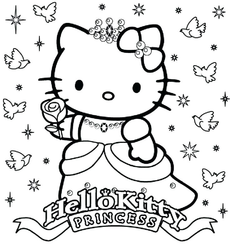 736x788 Hello Kitty Coloring Pages Free Printable Hello Kitty Popular