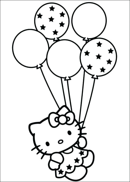 550x770 Hello Kitty Coloring Pages Printable Hello Kitty Happy Birthday