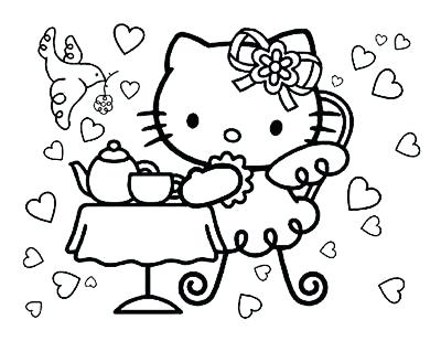 400x309 Halloween Hello Kitty Coloring Sheets Gangster Hello Kitty