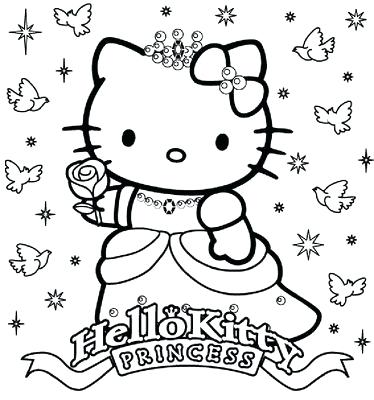 374x400 Hello Kitty Coloring Page Cheap Hello Kitty Coloring Pages Print