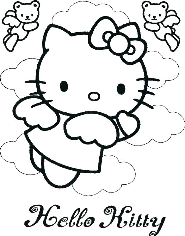 624x794 Coloring Pages Of Hello Kitty Free Printable Hello Kitty Coloring