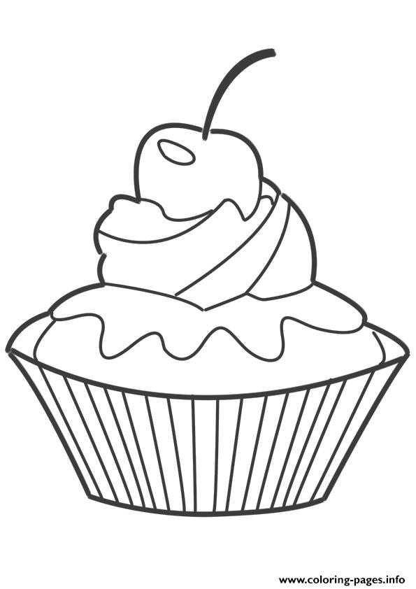 595x842 Cupcake Coloring Berry Coloring Pages Printable