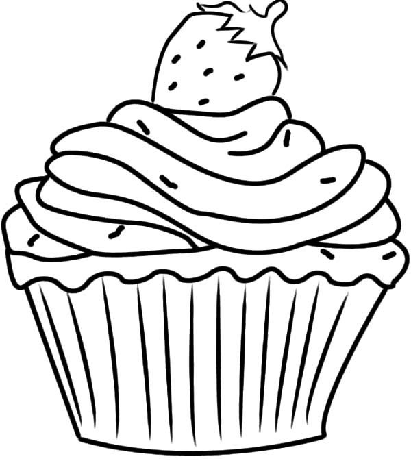 600x692 Cupcake Coloring Page Inspirational Hello Kitty Cupcake Coloring