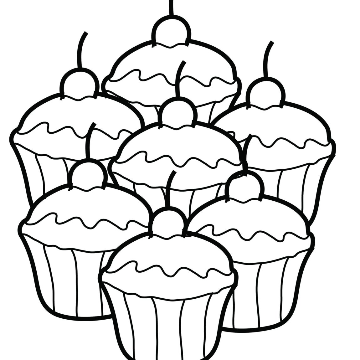 1150x1150 Hello Kitty Cupcake Coloring Page Free Printable Pages At All