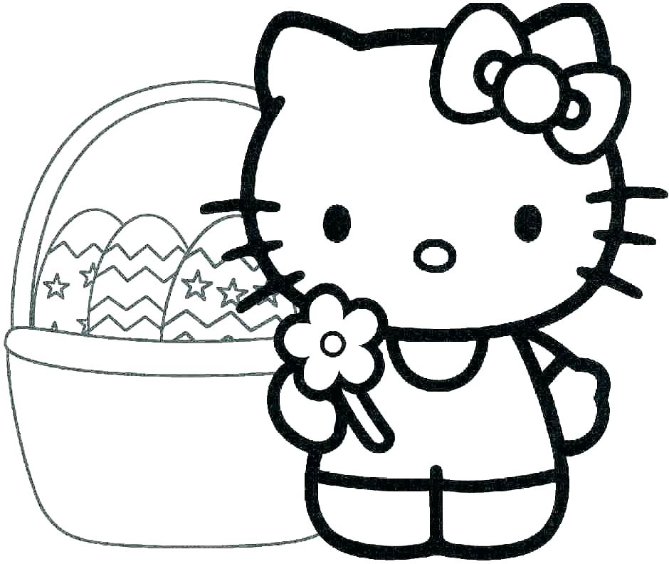 940x792 Hello Kitty Cupcake Coloring Page Free Printable Pages Cartoons