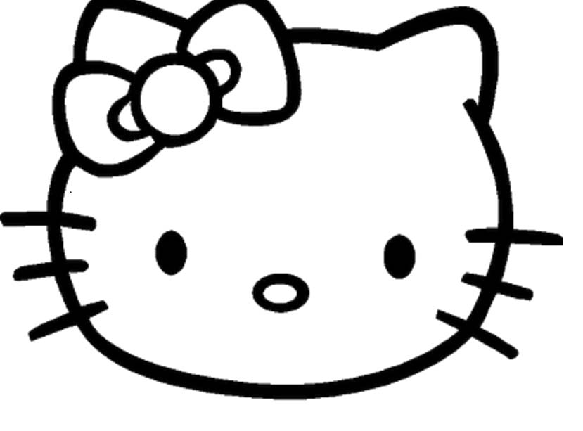 Hello Kitty Face Coloring Pages 829x613 Hello Kitty Face Coloring Pages