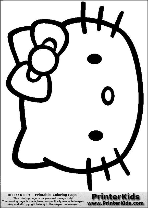 Printable Hello Kitty Coloring Pages Hello Kitty 580x812 Printable Hello Kitty Coloring Pages Hello Kitty