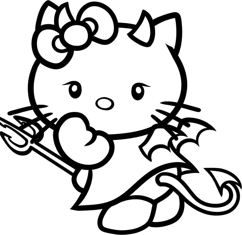 Cartoons Animals Hello Kitty Angry Coloring Page 942x915 Cartoons Animals Hello Kitty Angry Coloring Page