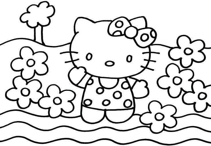 Free Printable Hello Kitty Coloring Pages Hello Kitty Coloring 736x511 Free Printable Hello Kitty Coloring Pages Hello Kitty Coloring