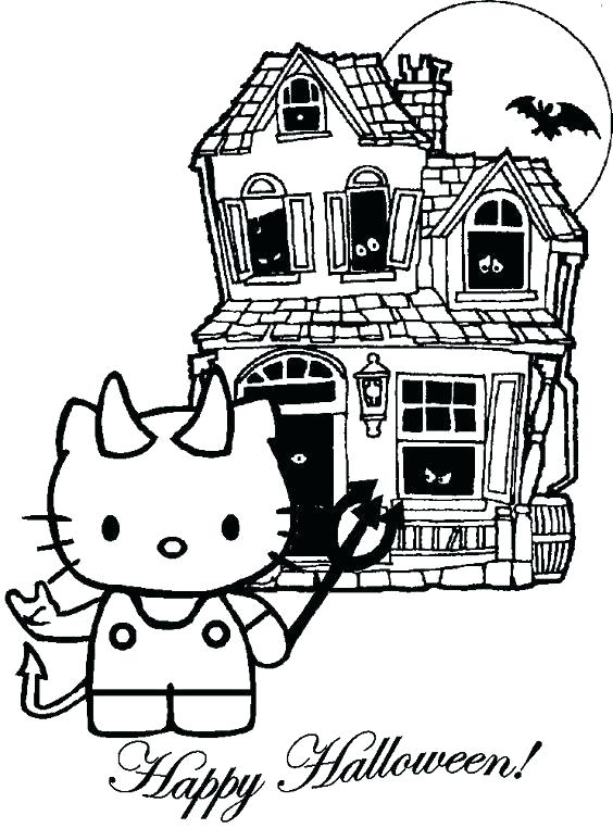 Halloween Hello Kitty Coloring Pages Halloween Hello Kitty 564x762 Halloween Hello Kitty Coloring Pages Halloween Hello Kitty