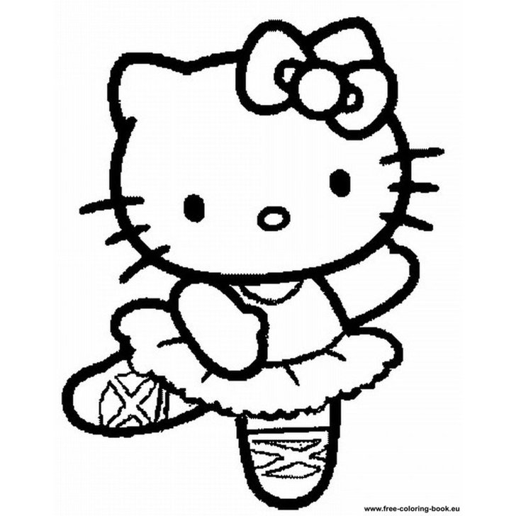 Hello Kitty Dancing Coloring Pages 28 Pumpkin Stencils 728x728 Hello Kitty Dancing Coloring Pages 28 Pumpkin Stencils