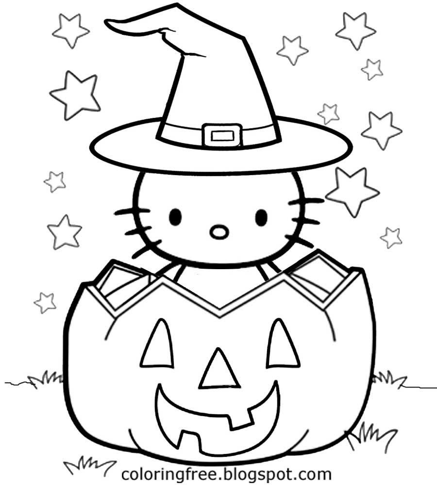 Hello Kitty Halloween Coloring Pages Free Printable Pictures 900x1000 Hello Kitty Halloween Coloring Pages Free Printable Pictures