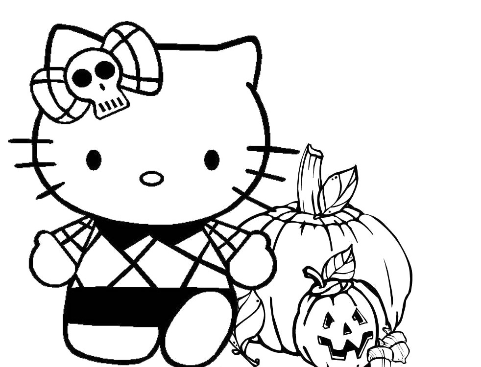 Hello Kitty Halloween Free Coloring Page Hello Kitty, Kids 982x750 Hello Kitty Halloween Free Coloring Page Hello Kitty, Kids