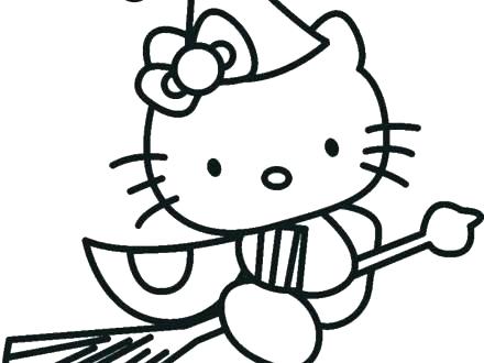 Coloring Halloween Cats Coloring Pages Hello Kitty For Kids 440x330 Coloring Halloween Cats Coloring Pages Hello Kitty For Kids