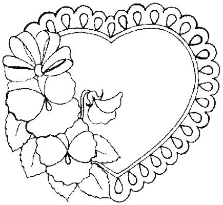 Printable Heart Coloring Pages Broken Heart Coloring Pages 435x400 Printable Heart Coloring Pages Broken Heart Coloring Pages