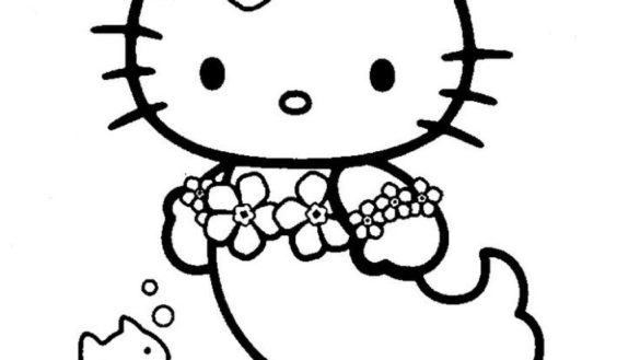Hello Kitty Mermaid Coloring Pages 37 With Hello Kitty Mermaid 585x329 Hello Kitty Mermaid Coloring Pages 37 With Hello Kitty Mermaid
