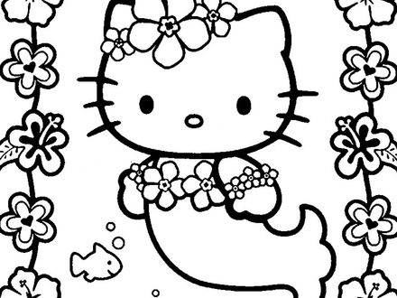 32 Color Pages Of Hello Kitty, Hello Kitty Coloring Pages 440x330 32 Color Pages Of Hello Kitty, Hello Kitty Coloring Pages