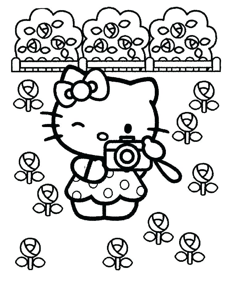 Hello Kitty Pictures Coloring Pages