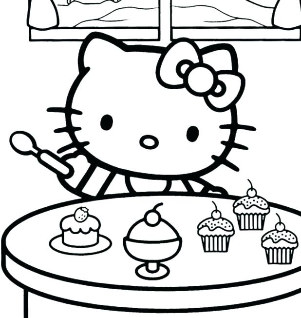 Hello Kitty Birthday Coloring Page Kitty Coloring Pages Packed 618x652 Hello Kitty Birthday Coloring Page Kitty Coloring Pages Packed