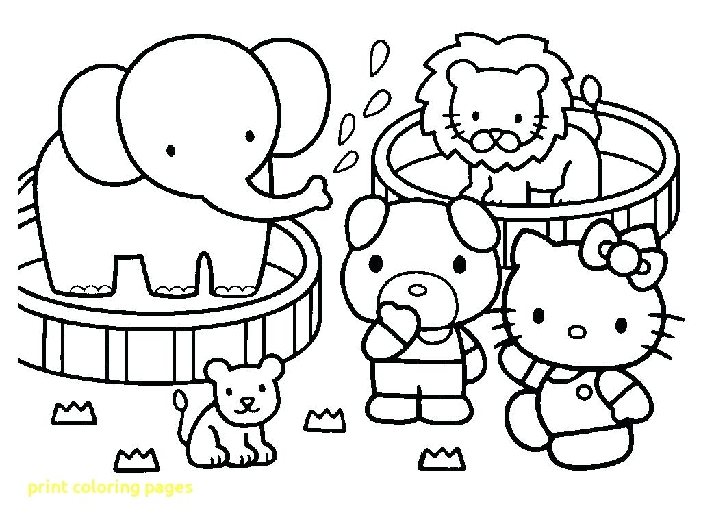 1024x768 Hello Kitty Printable Coloring Pages