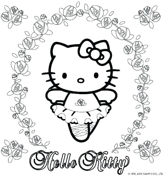 545x585 Free Hello Kitty Printables Hello Kitty Printable Coloring Pages