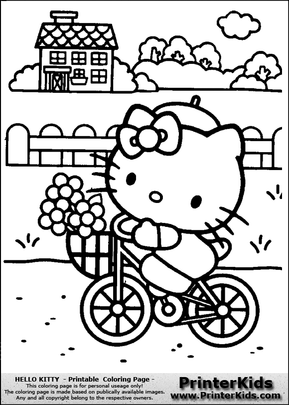 Hello Kitty Summer Coloring Pages Hello Kitty Summer Coloring 580x812 Hello Kitty Summer Coloring Pages Hello Kitty Summer Coloring