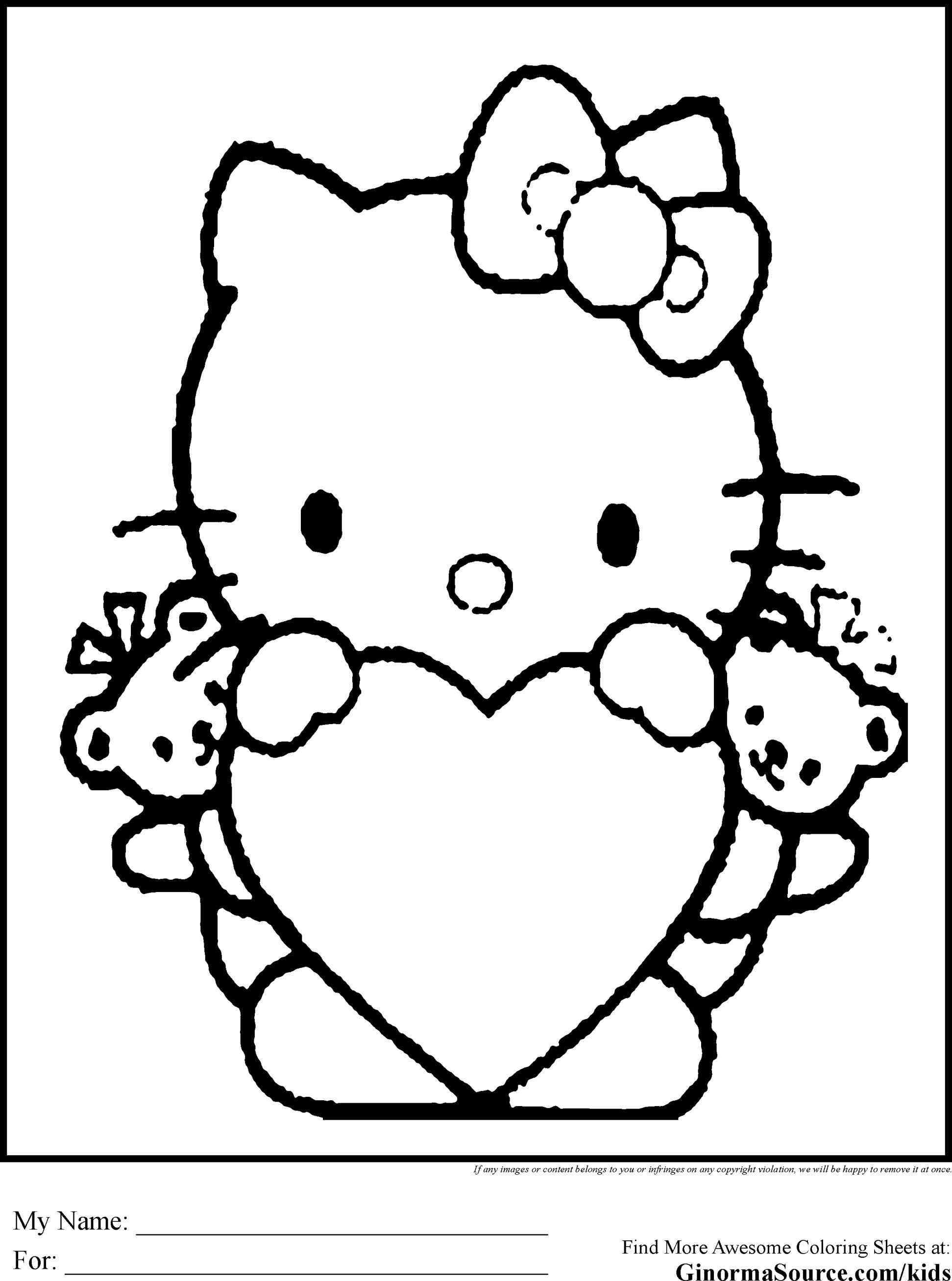 1943x2615 Hello Kitty Valentines Day Coloring Sheets Your Meme Source
