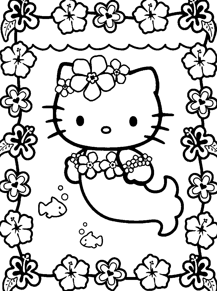 824x1102 Finest Impressive Free Printable Hello Kitty Coloring Pages By