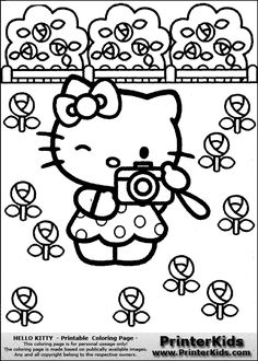 236x330 Hello Kitty Valentines Coloring Pages Hobby Gatito