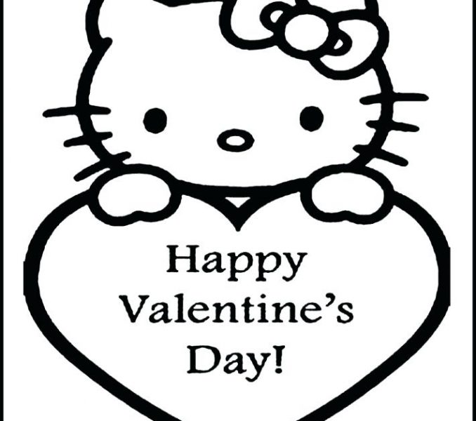 Valentines Day Coloring Pages Kids Hello Kitty Valentines Coloring 678x600 Valentines Day Coloring Pages Kids Hello Kitty Valentines Coloring