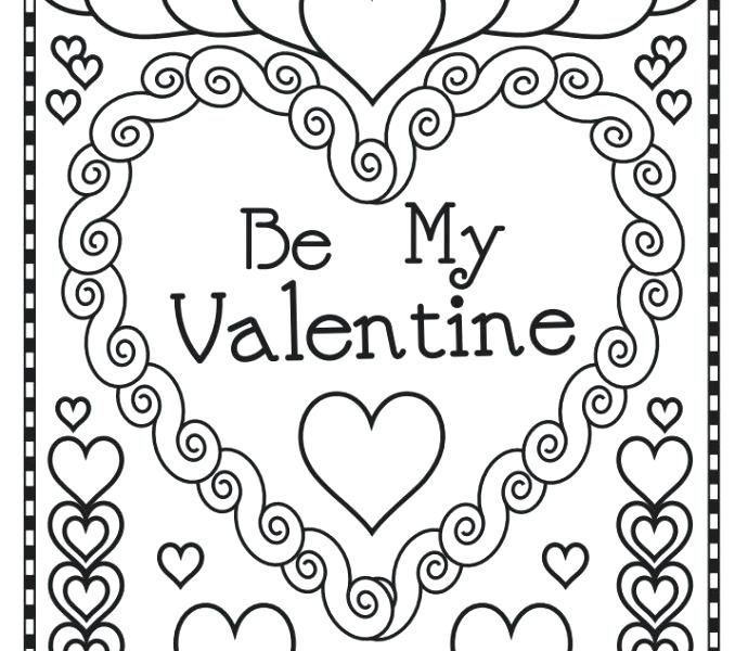 Valentines Day Coloring Pages Printable Printable Valentine 678x600 Valentines Day Coloring Pages Printable Printable Valentine