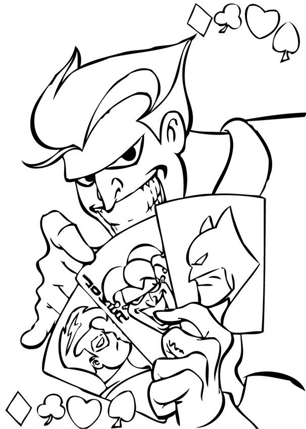 606x850 Joker Game Coloring Page. More Content On Coloring