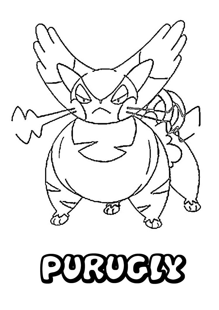 749x1060 Purugly Pokemon Coloring Page. More Pokemon Coloring Pages