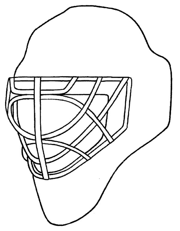 Hockey Helmet Coloring Page 600x767 Hockey Helmet Coloring Page
