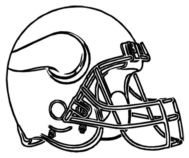Minnesota Vikings Football Helmet Coloring Page 650x544 Minnesota Vikings Football Helmet Coloring Page