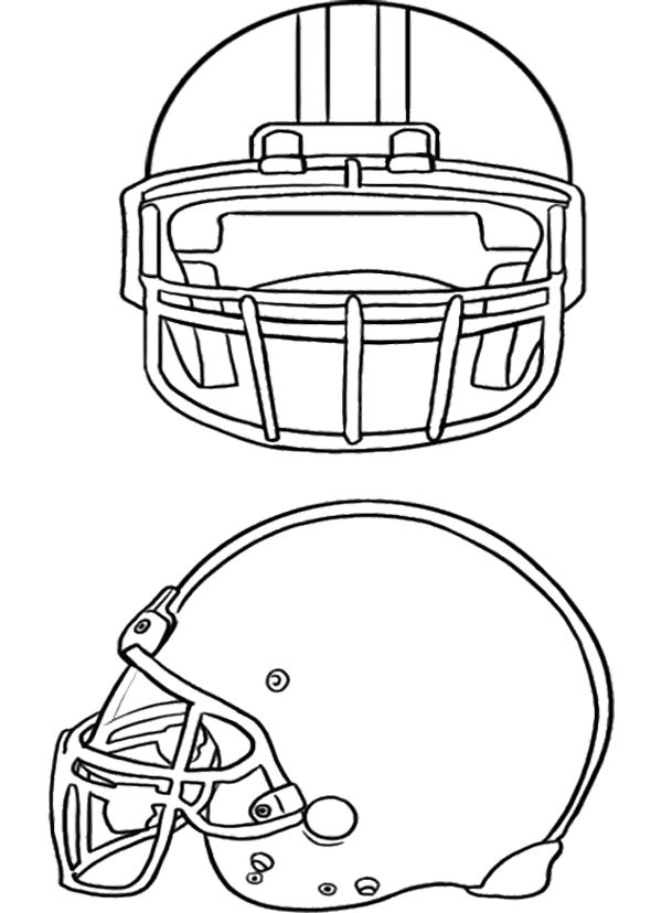Blank Football Helmet Coloring Page 600x828 Blank Football Helmet Coloring Page