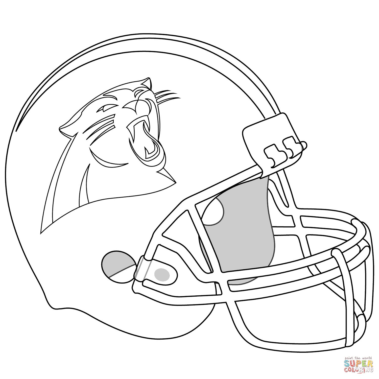 Carolina Panthers Helmet Coloring Page On Carolina Panthers 1500x1500 Carolina Panthers Helmet Coloring Page On Carolina Panthers