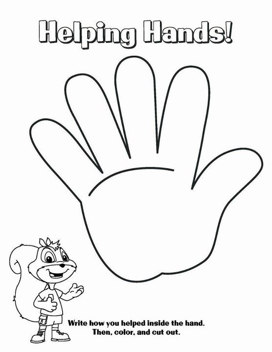 Helping Hands Coloring Pages 556x720 Helping Hands Coloring Pages