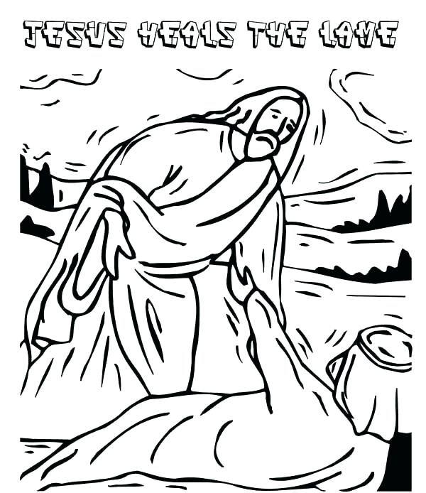 Helping Others Coloring Pages Heals The Lame Man Coloring Page 600x694 Helping Others Coloring Pages Heals The Lame Man Coloring Page