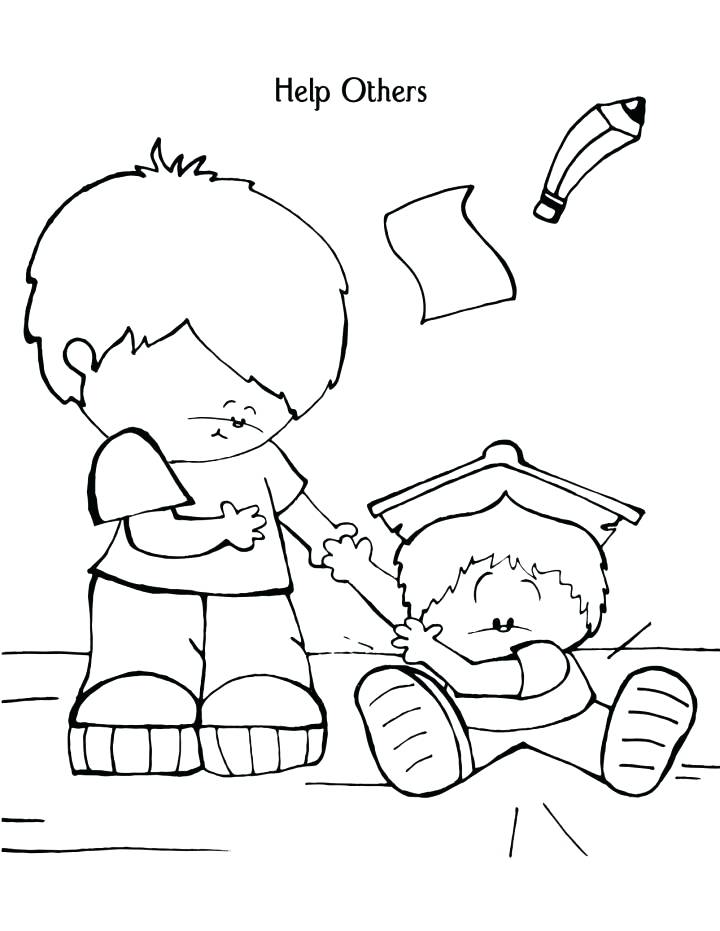 Helping Others Coloring Pages The Lords Prayer For Kids Helping 720x931 Helping Others Coloring Pages The Lords Prayer For Kids Helping