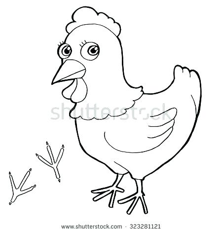 Hen Coloring Pages Hen Coloring Pages Hen With Paw Print Coloring 450x470 Hen Coloring Pages Hen Coloring Pages Hen With Paw Print Coloring