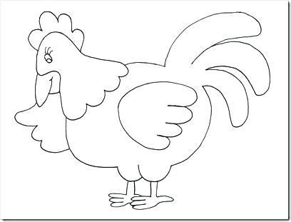408x311 Hen Coloring Page Little Red Hen Coloring Page Little Red Hen